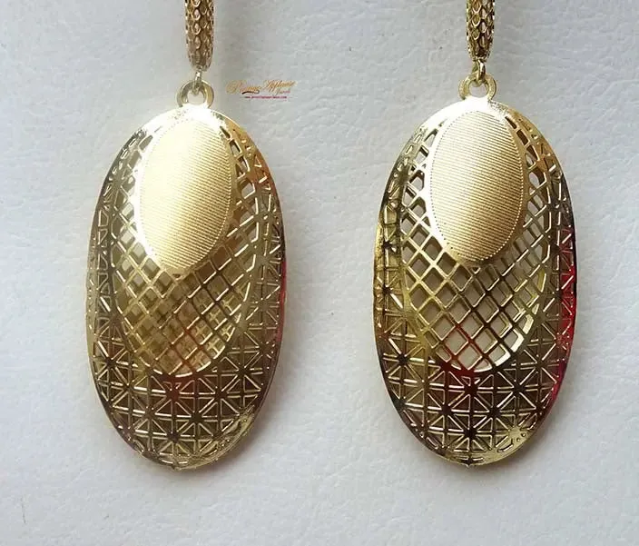 Long Gold Color Party Earring Jewellery Gift