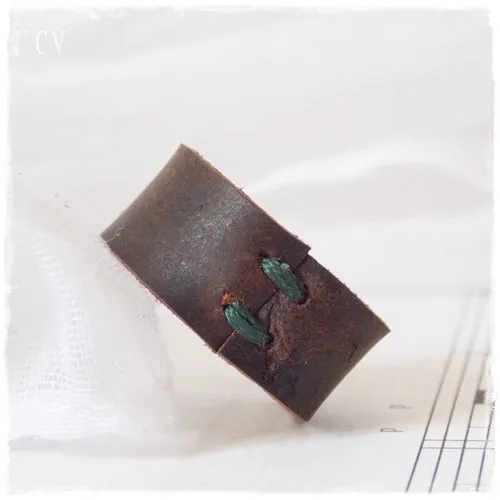 Men's Rustic Leather Ring