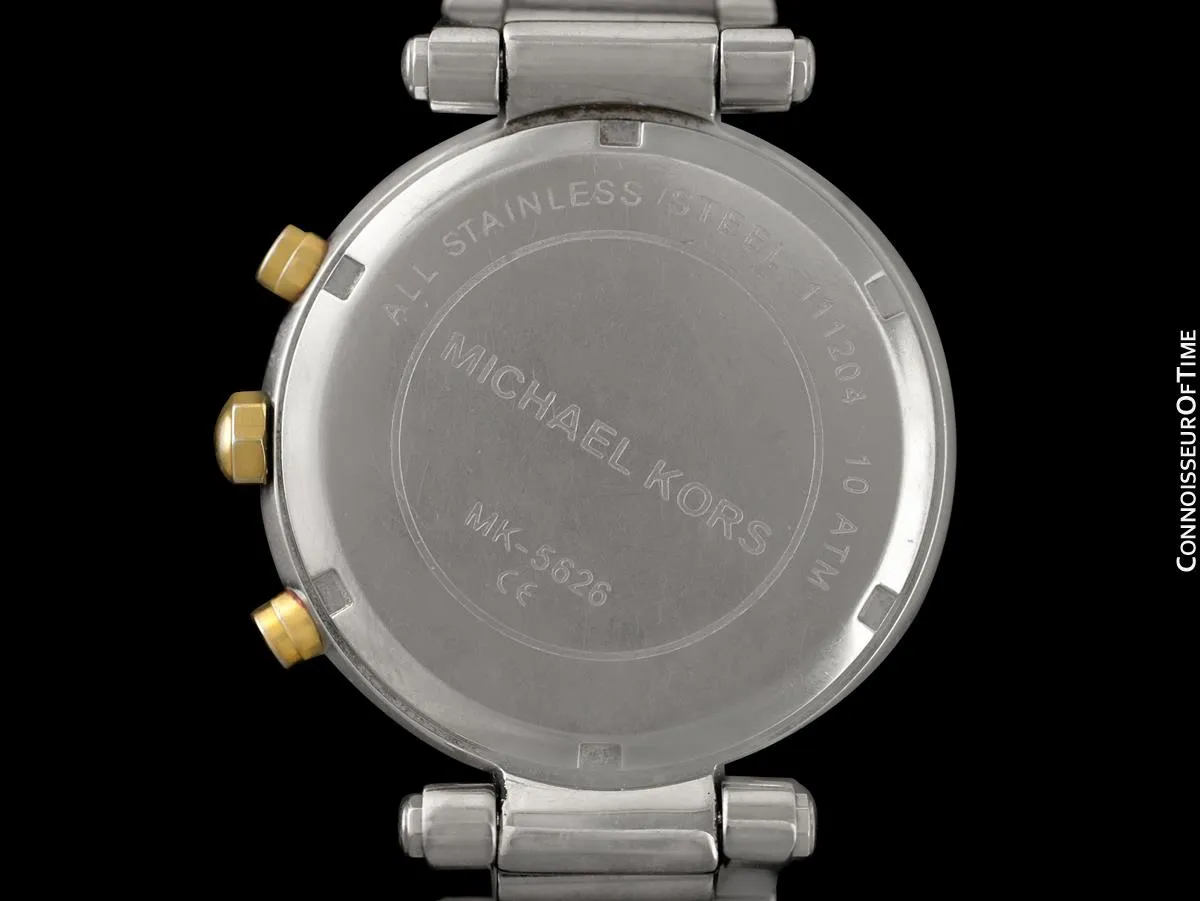 Michael Kors Parker Glitz Ladies Steel & Gold Chronograph Watch - Owned & Worn By Olivia Newton-John