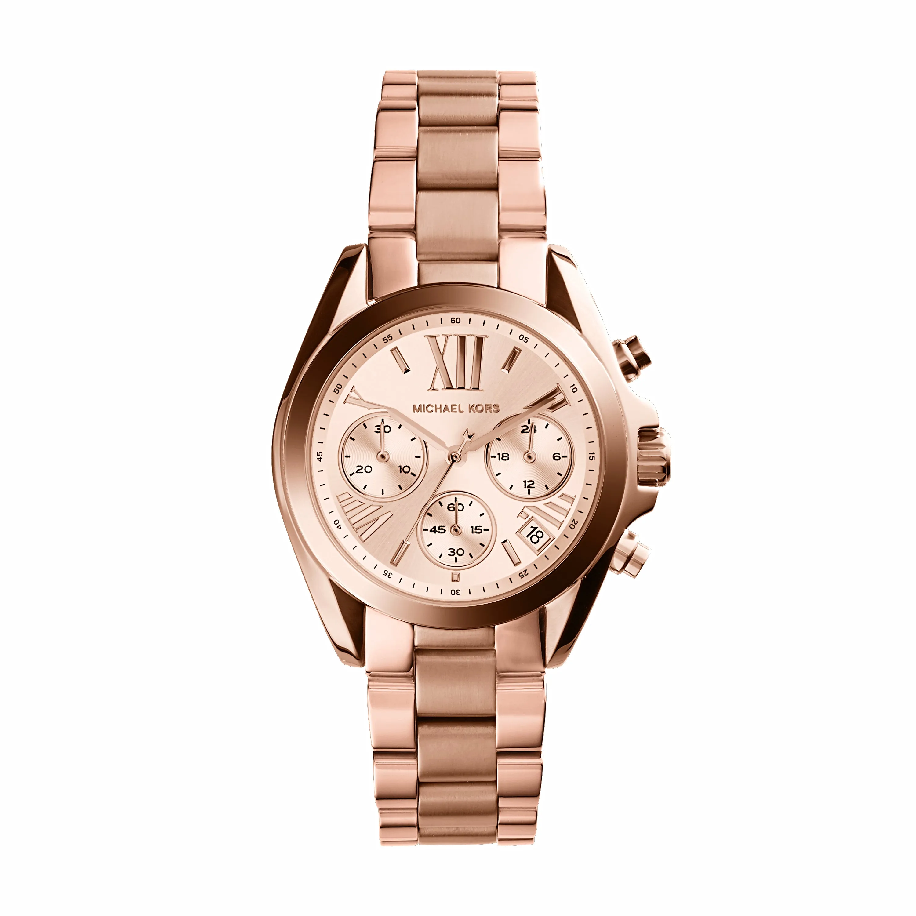 Michael Kors Rose Gold-Tone Bradshaw Mini Watch MK5799