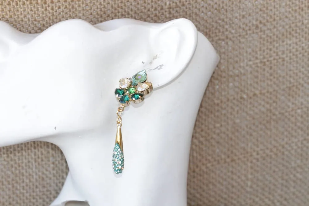 MINT CHANDELIER EARRINGS
