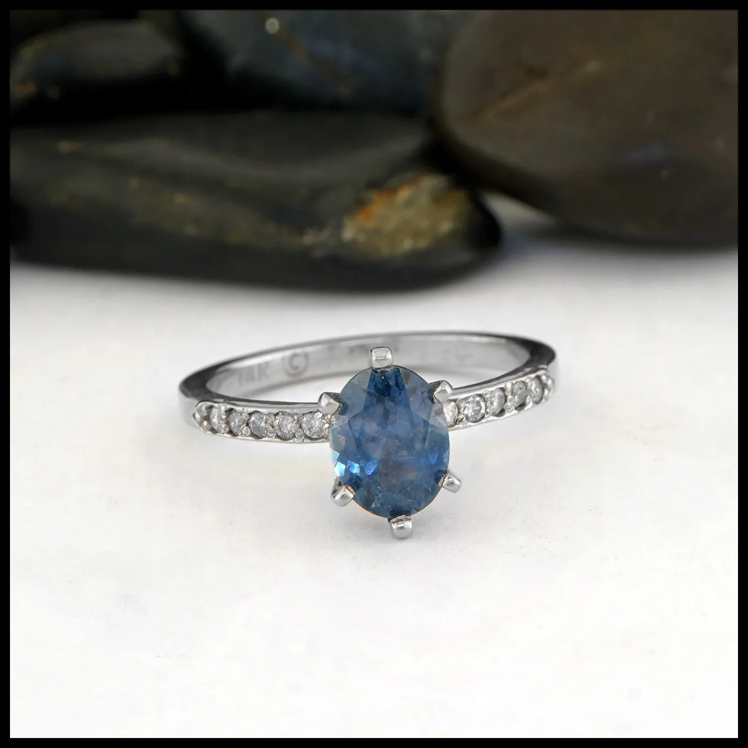 Montana Sapphire and Diamonds Ring
