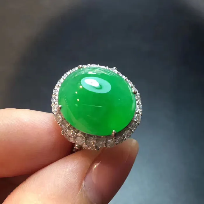 Natural Jade Ring Jadeite Ring NRG018