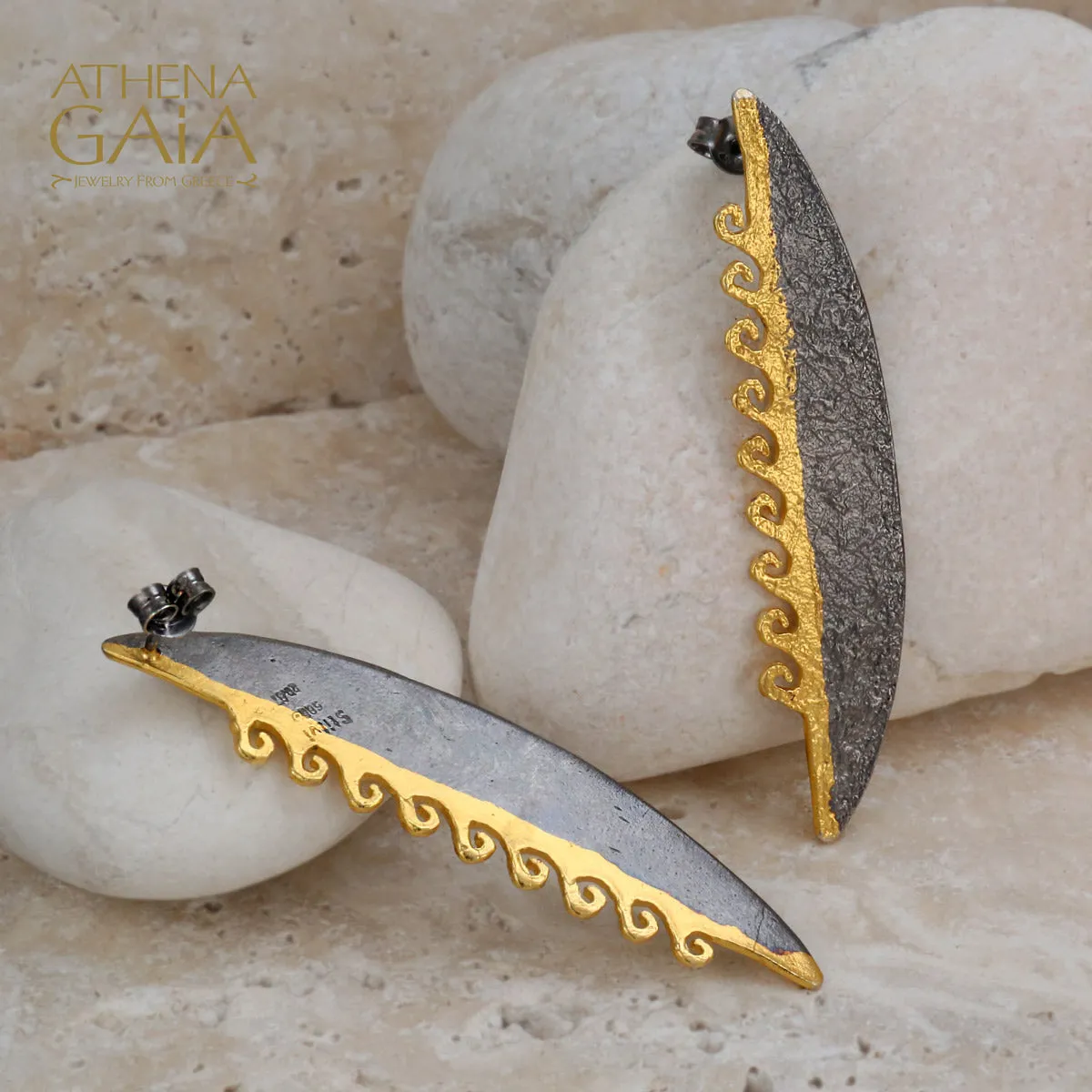 Nightwaves Oval Maelstrom Earrings