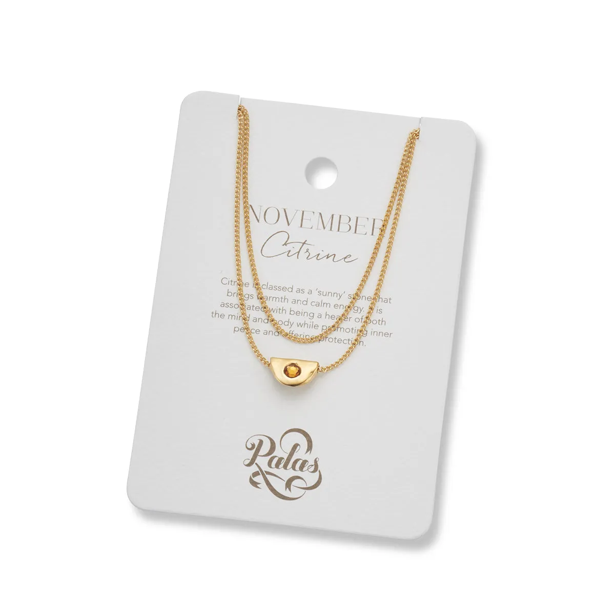 NOVEMBER BIRTHSTONE NECKLACE