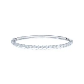 Oval Diamond Bangle