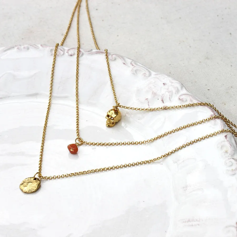 Personalised Layered Birthstone Necklace
