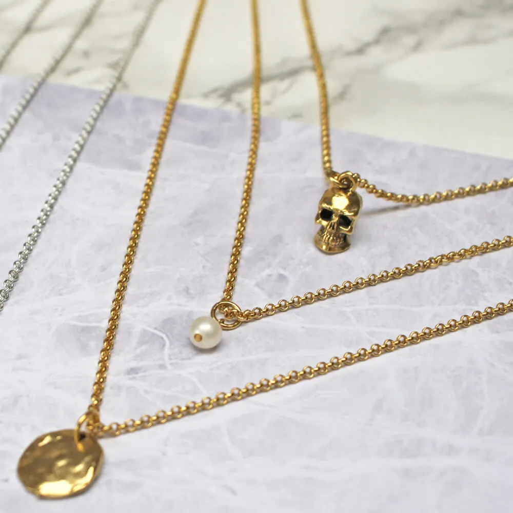 Personalised Layered Birthstone Necklace