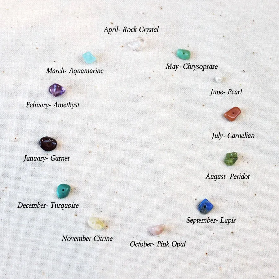 Personalised Layered Birthstone Necklace