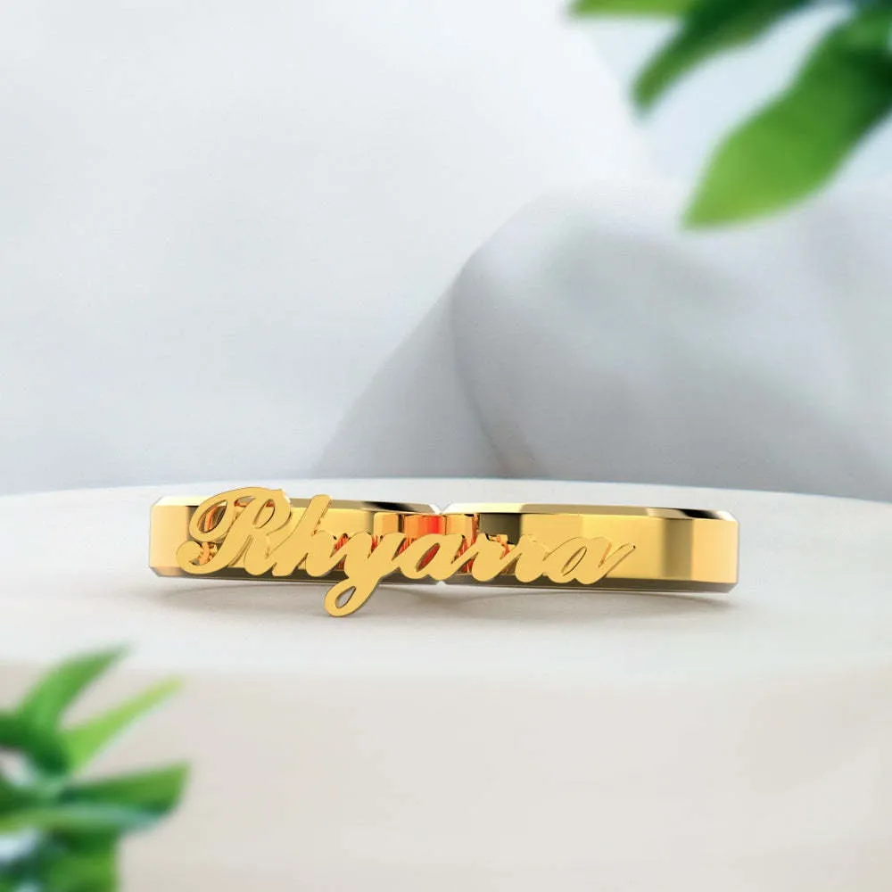 Personalized Name Double Fingers Ring Two Finger Ring Birthday Anniversary Mothers day gift for wife girlfriend mom daughter graduation gift