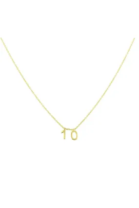 Personalized Number Necklace