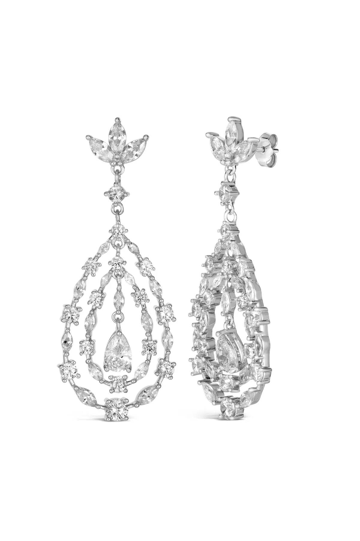Retro Glamour Chandelier Earrings