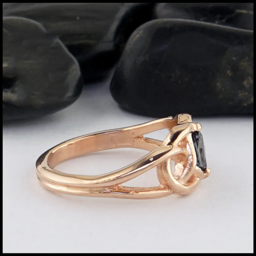 Rose Gold Sapphire Ring