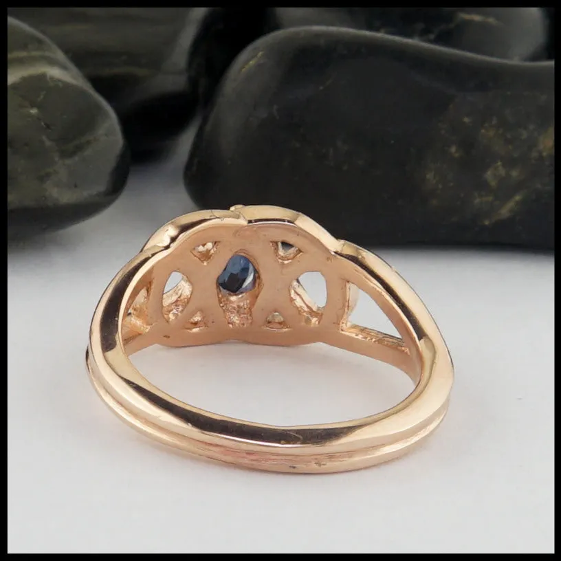 Rose Gold Sapphire Ring