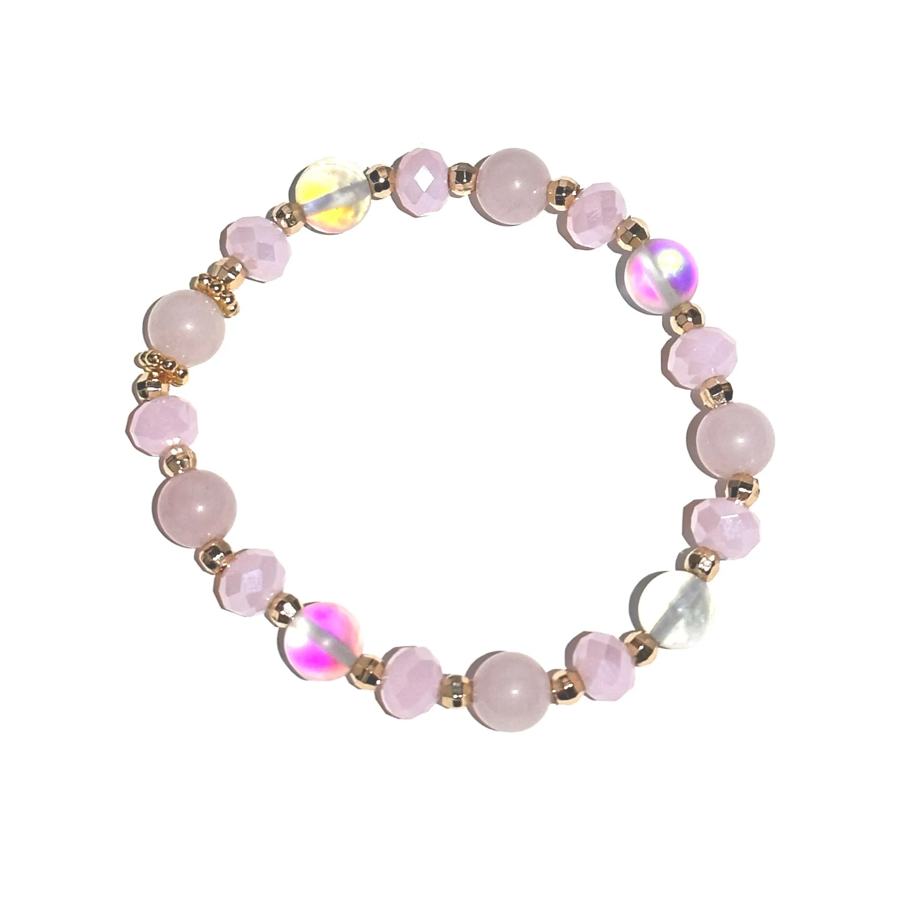 Rose Quartz, Evil Eye Build-Your-Own Bracelet Set