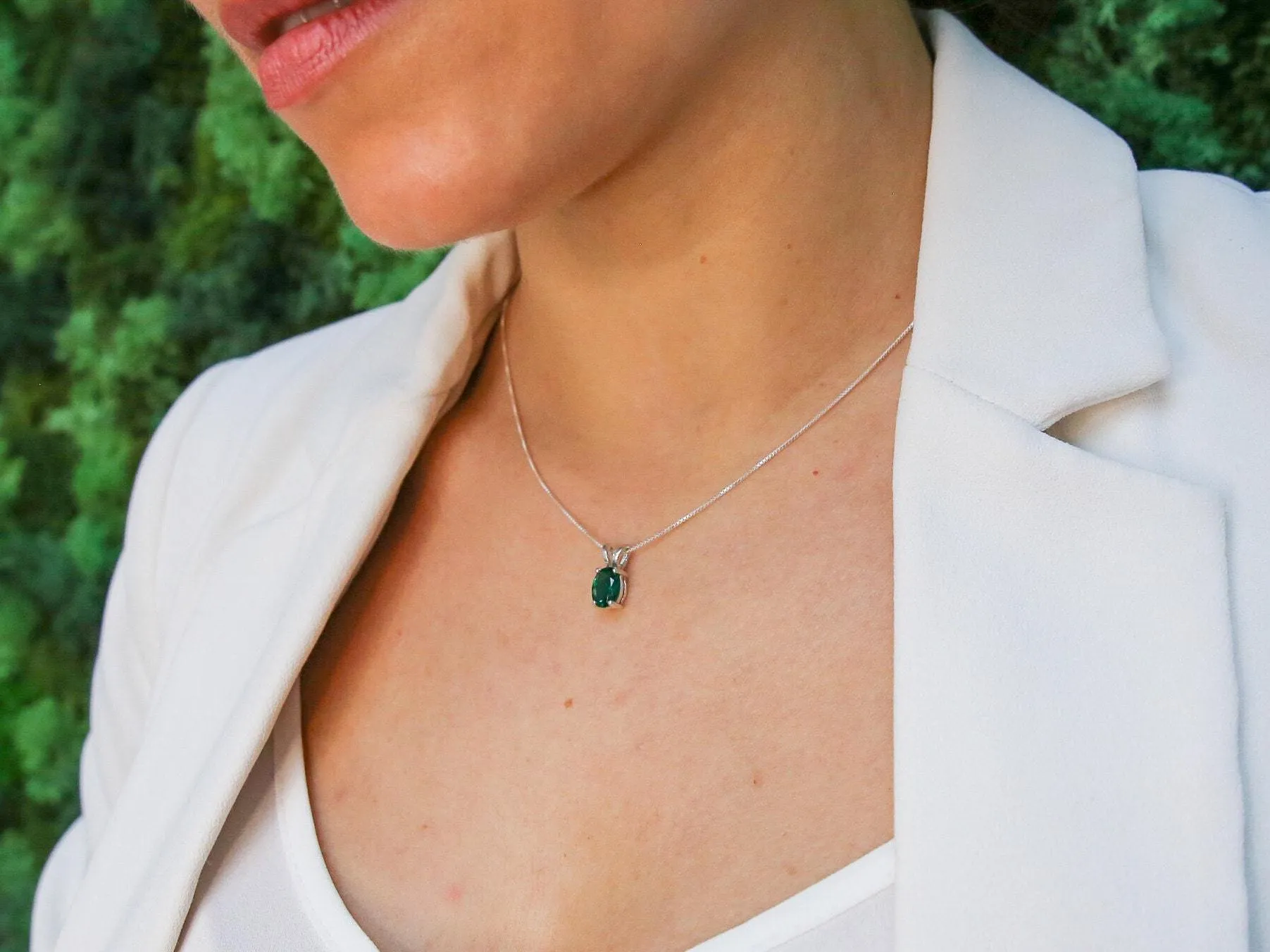 Silver Onyx Pendant - Natural Onyx Necklace - Black Diamond Necklace