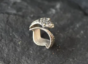 Silver Snake Ring - Silver Python Band - Silver Animal Ring