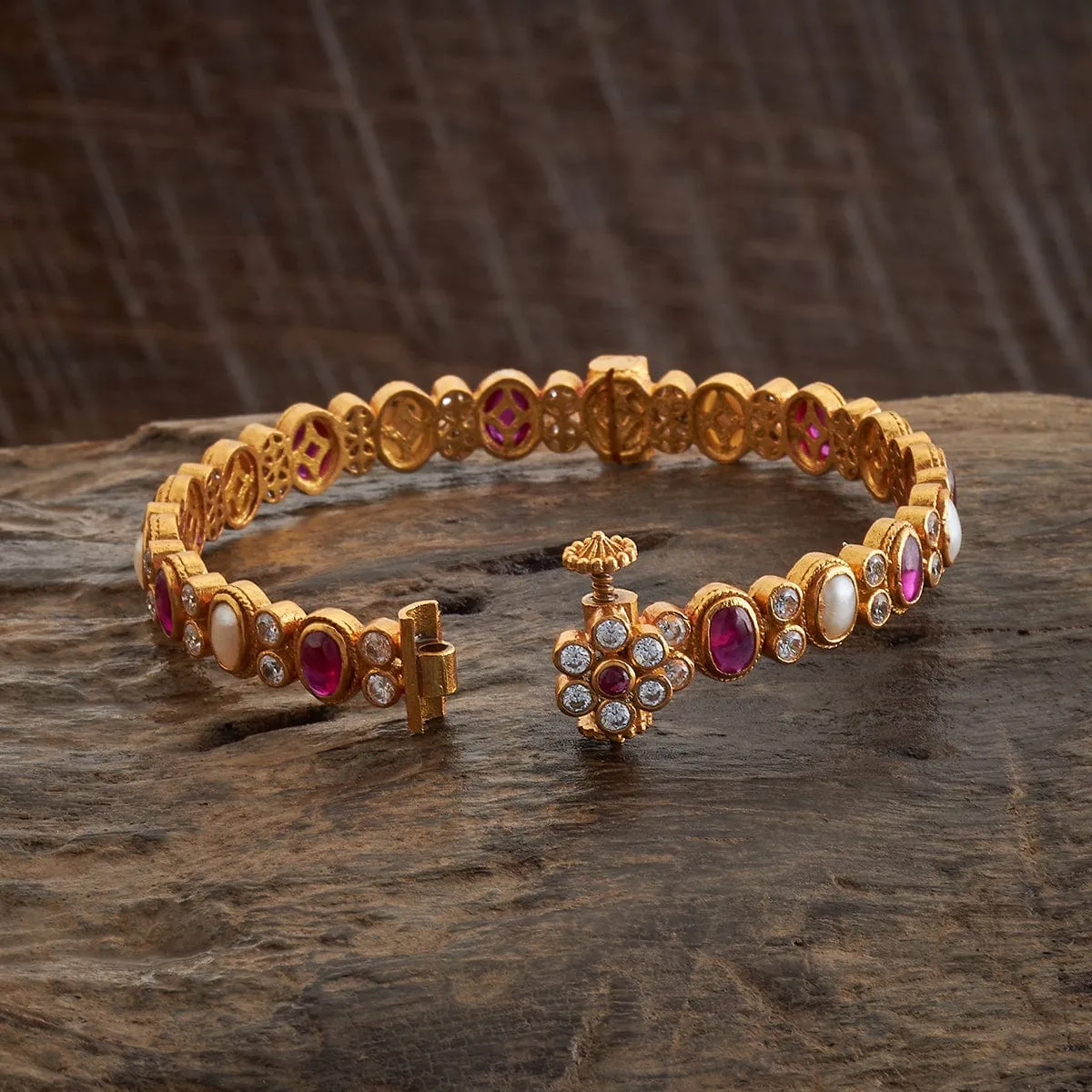 Silver Temple Bangle 173401