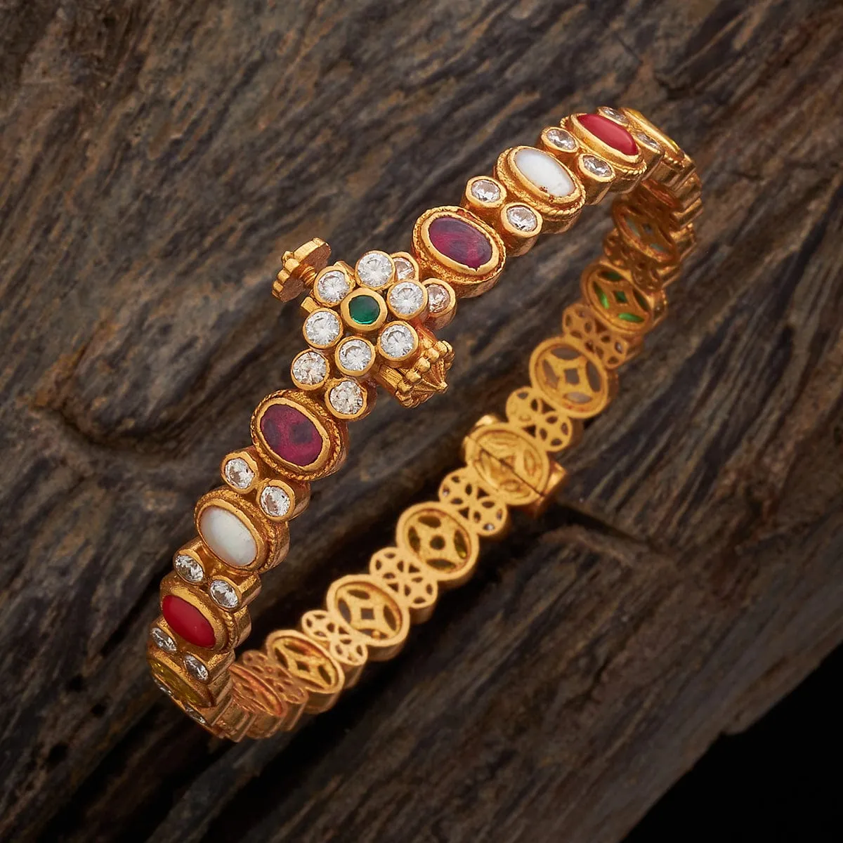 Silver Temple Bangle 173401