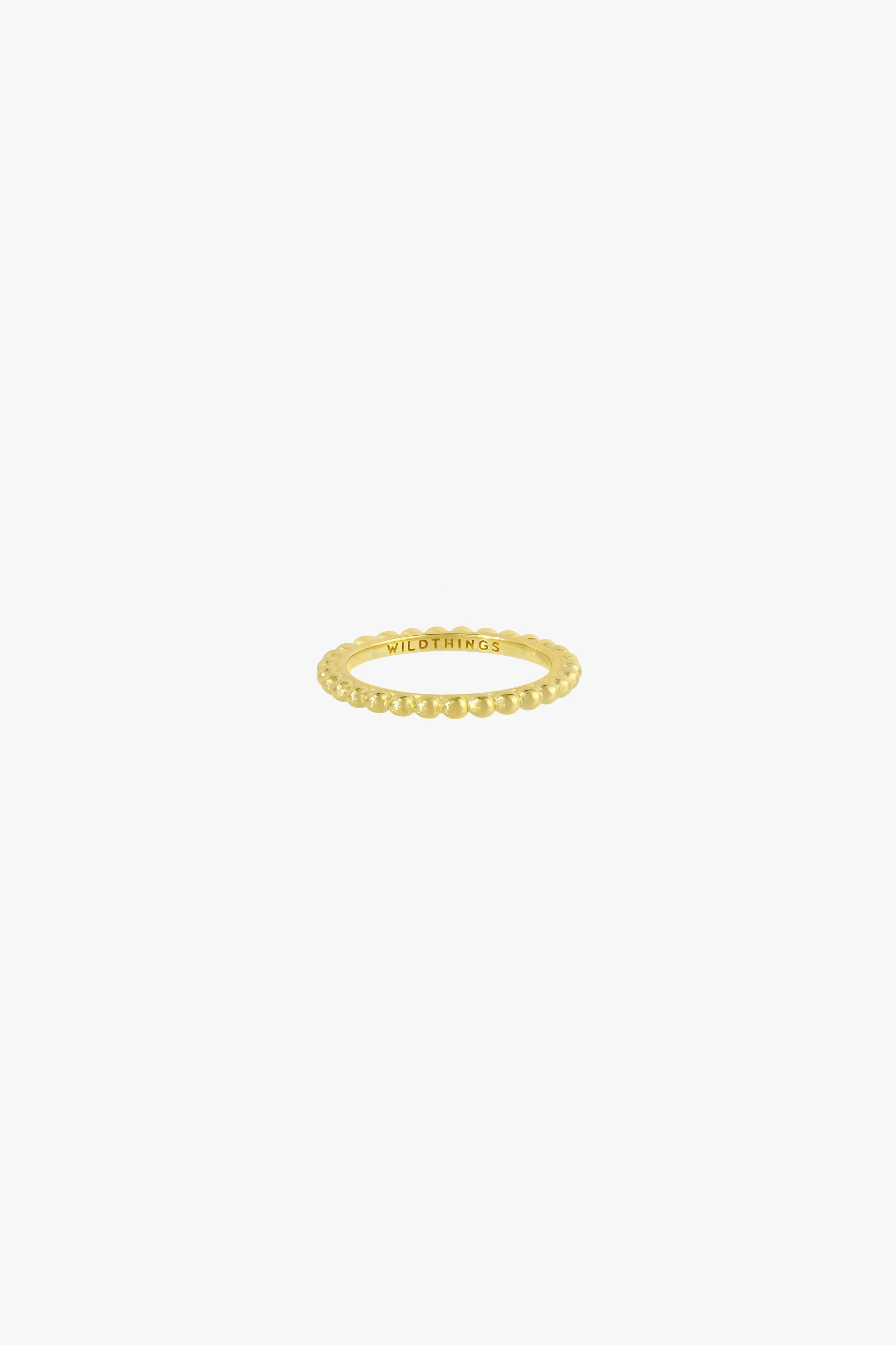 Small dots stacking ring gold plated