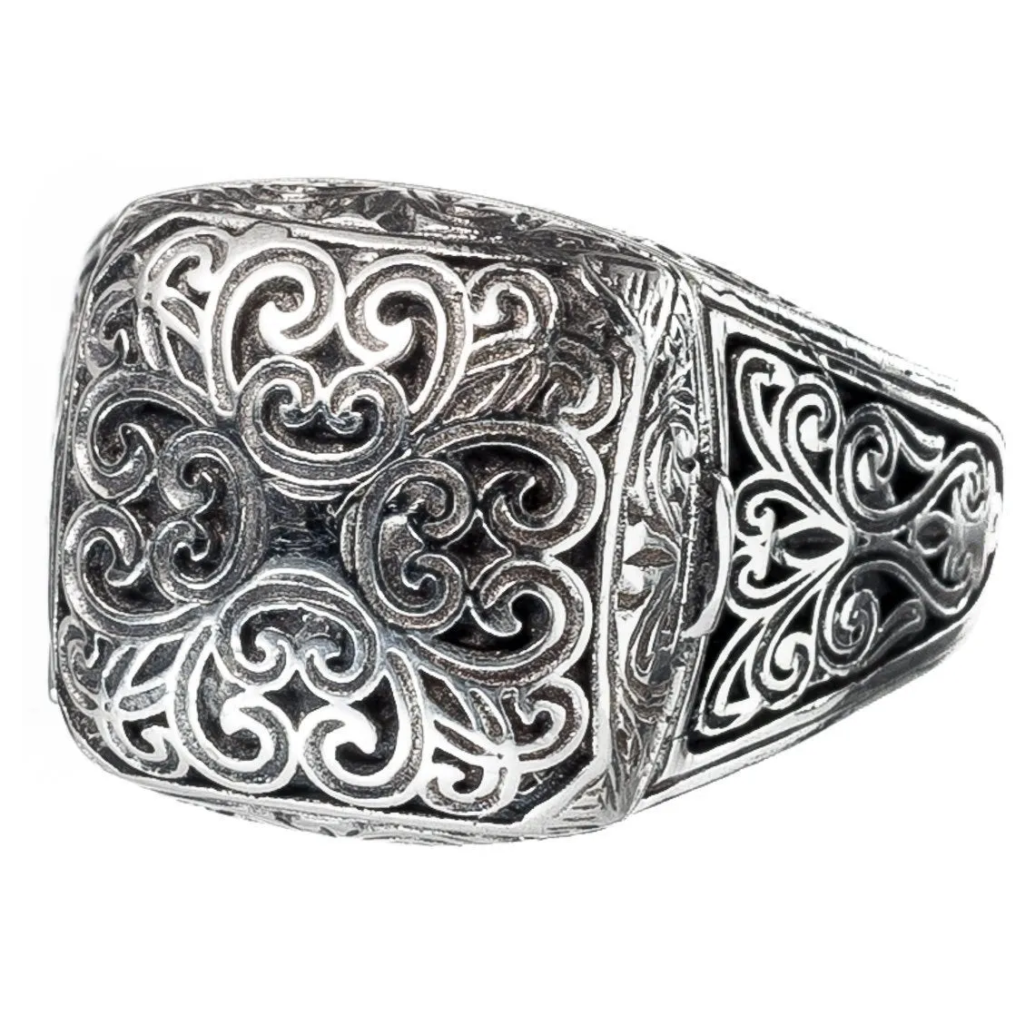 Sterling Silver Poison Pill Locket Ring