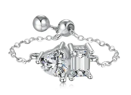 Sterling Silver Prism Fashion All-match Design Ring