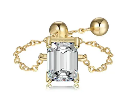 Sterling Silver Prism Fashion All-match Design Ring