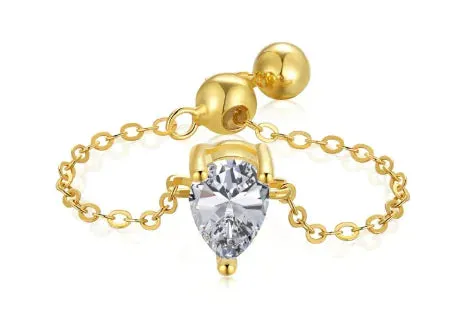 Sterling Silver Prism Fashion All-match Design Ring