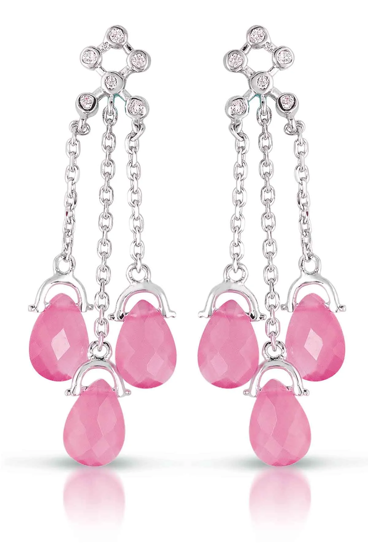 Sylvie three Strand Drop Last Pair Earrings