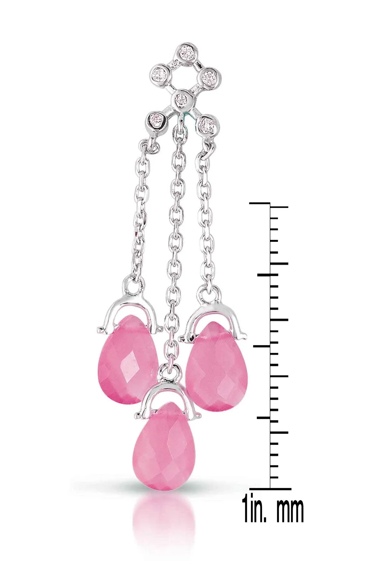 Sylvie three Strand Drop Last Pair Earrings
