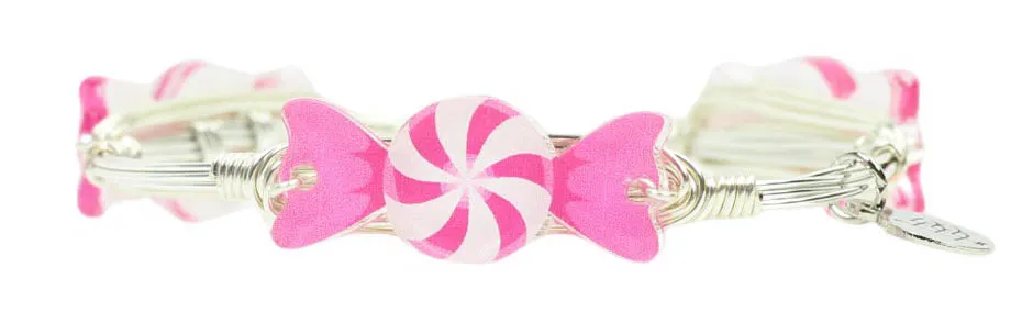 The Pink Candy Christmas Bangle Bracelet