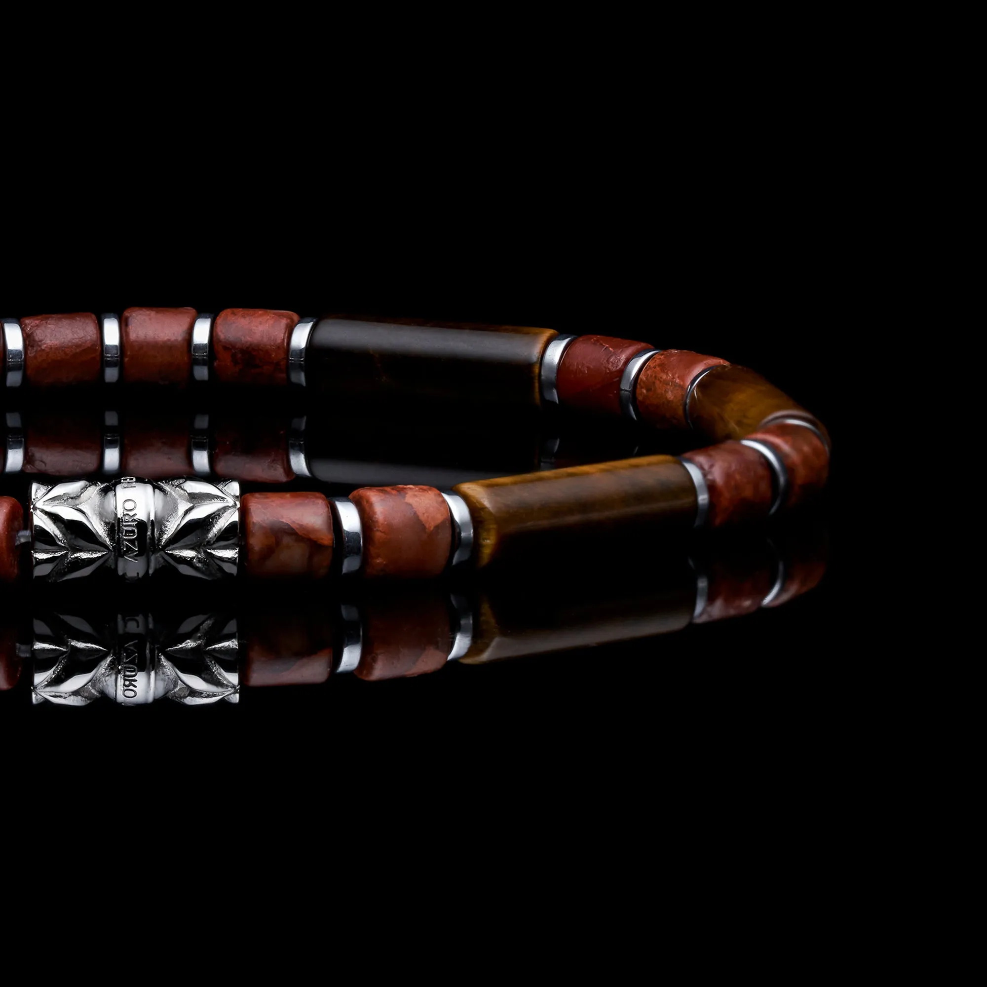 The Volcano| Red Jasper Beaded Bracelet