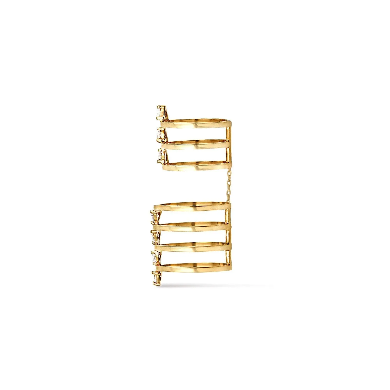 Trillion Full Finger Ring