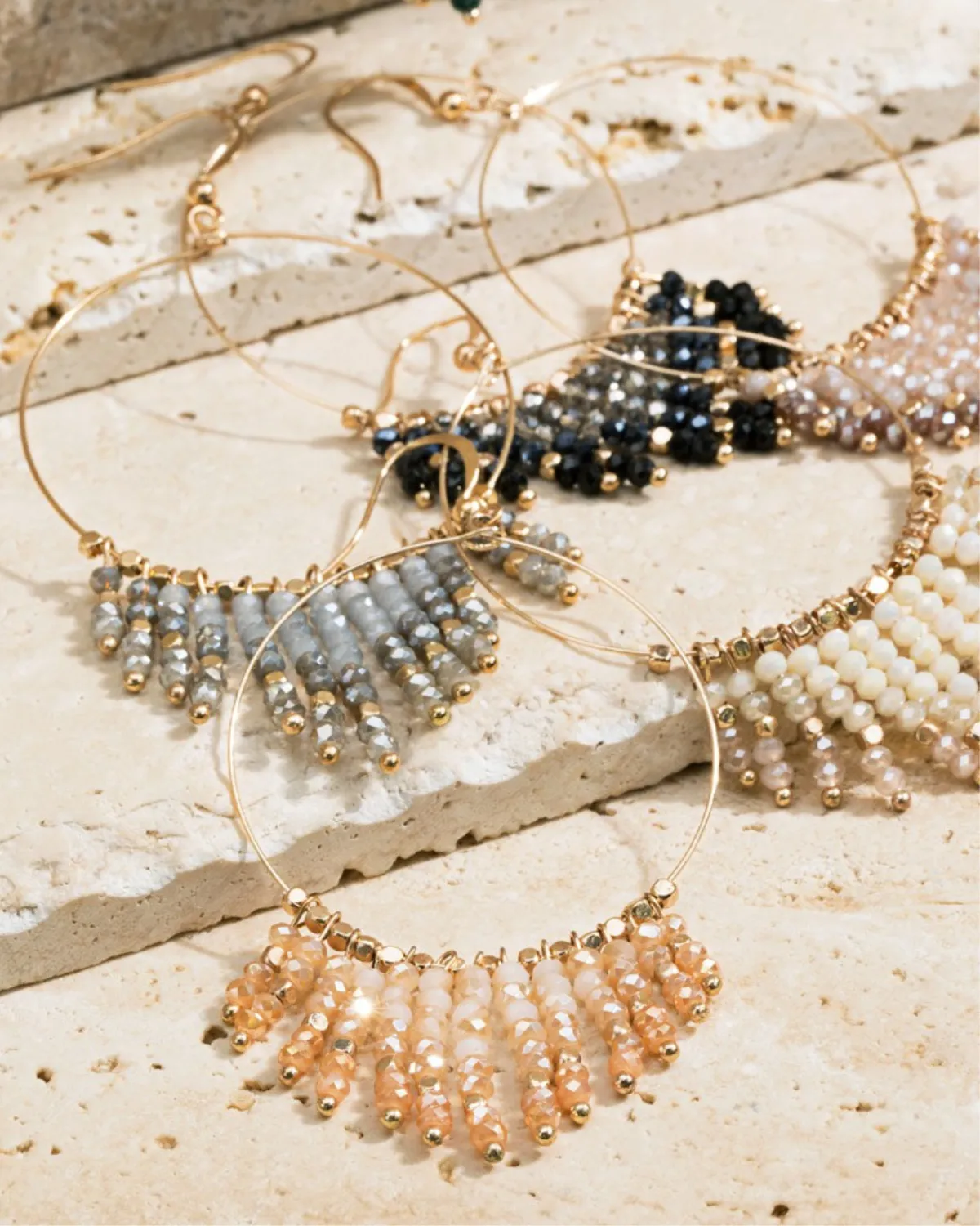 Urbanista Beaded Tassel and Ring Earring - AR3CE2122
