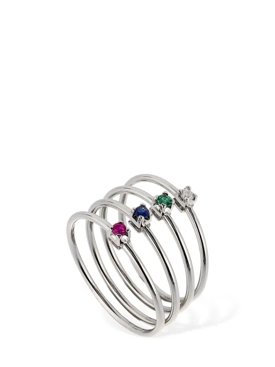 Vanzi   18kt White gold &amp; diamond ring 