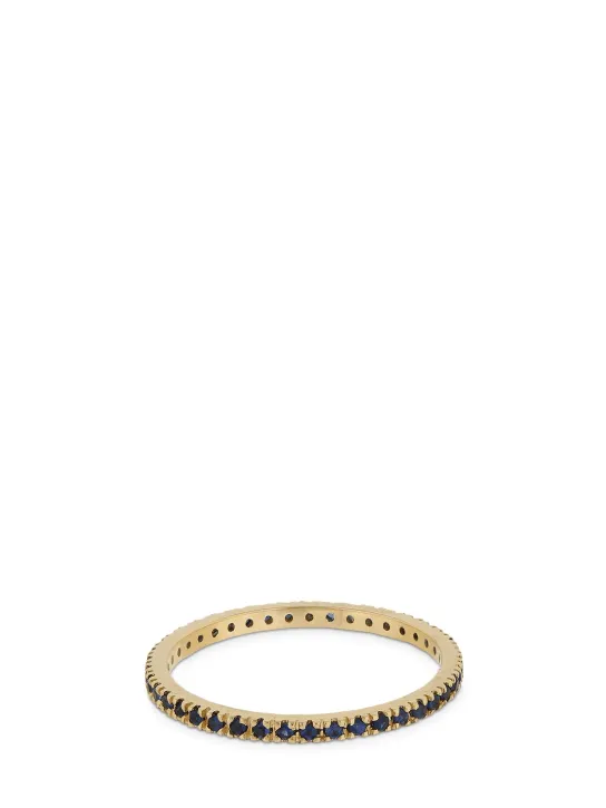 Vanzi   Annagreta thin 18kt gold &amp; sapphire ring 