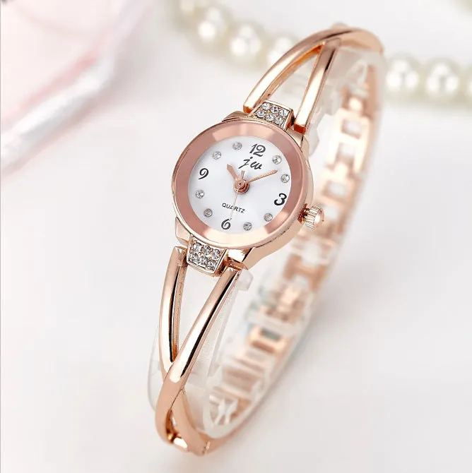 Women's steel belt student bracelet waterproof quartz electronic ladies fashion watch