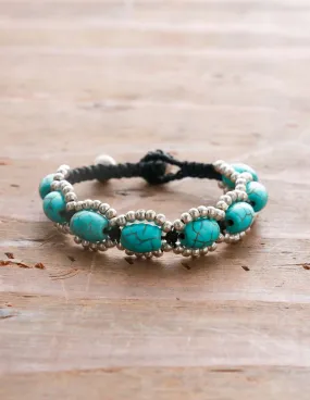 Woven Turquoise Bracelet