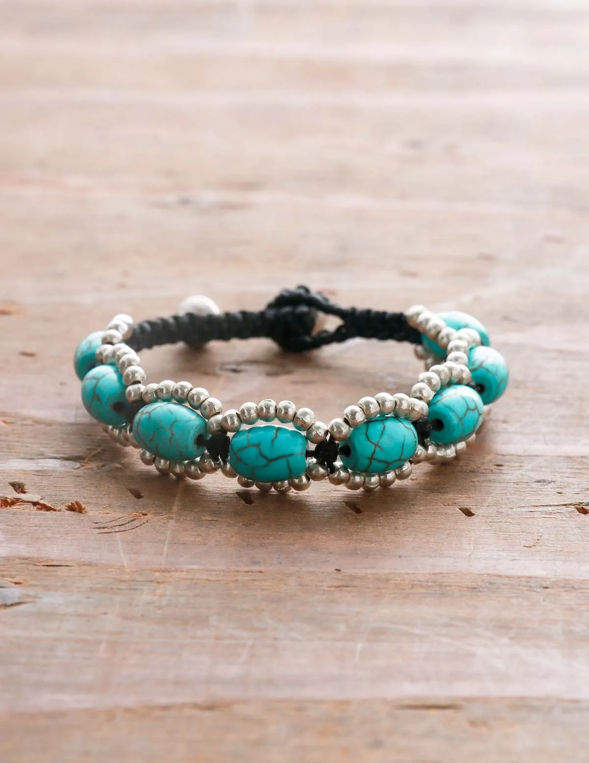 Woven Turquoise Bracelet