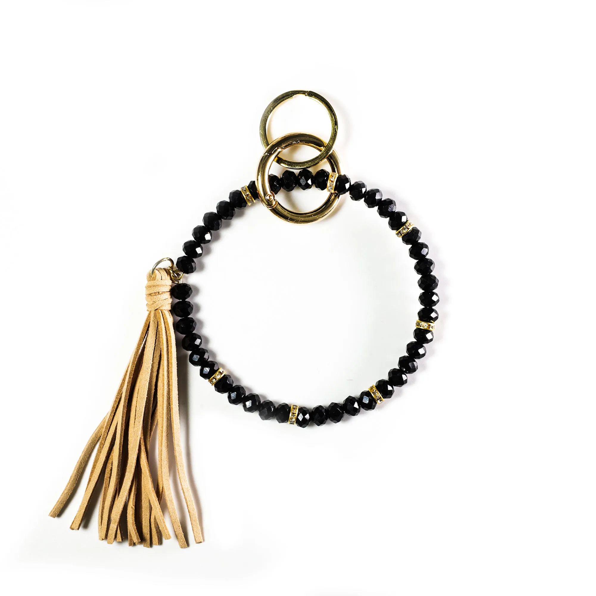 zoey beaded keychain bracelet